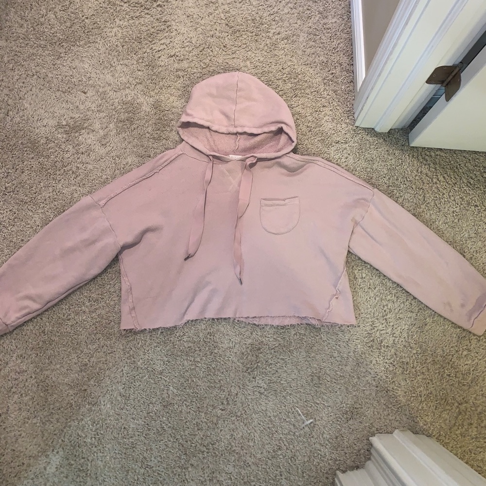Altard State Dusty Rose cropped sweatshirt